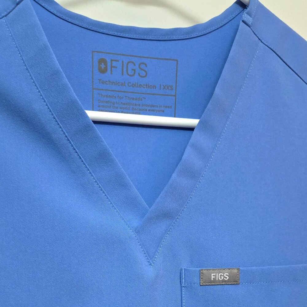 Figs XXS Catarina in Ceil Blue